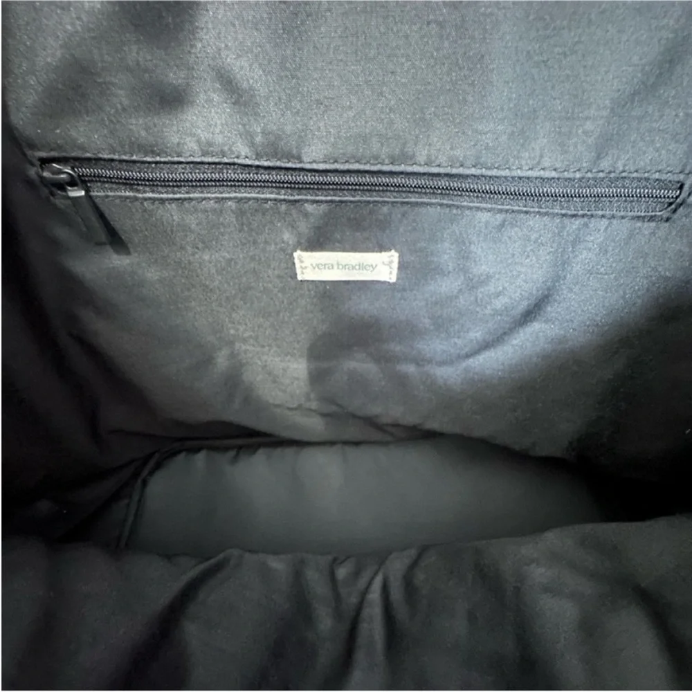 Vera Bradley Quilted Floral Tote in Red, Black, Purple and Green - Picture 5 of 6